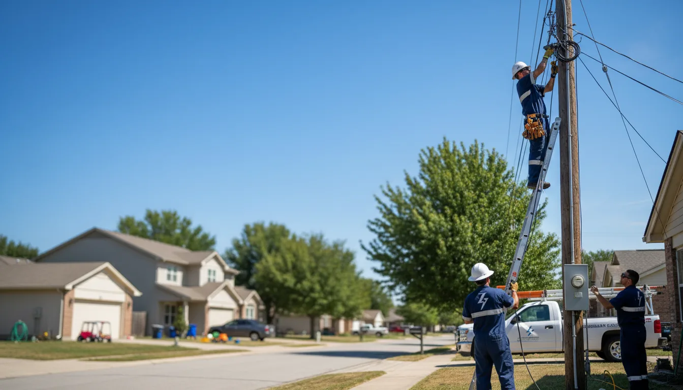 Residential electrician providing installation services in Westbrook, ME